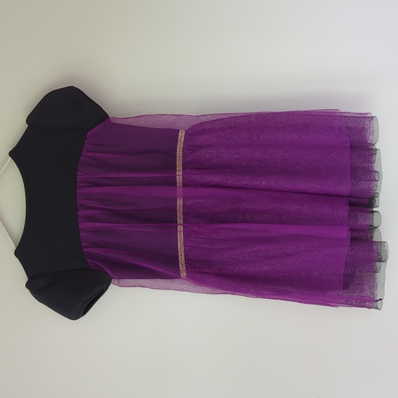 Disney Frozen II Sparkly Dress Girl Medium 7/8 Sparkling Grape - Picture 8 of 14